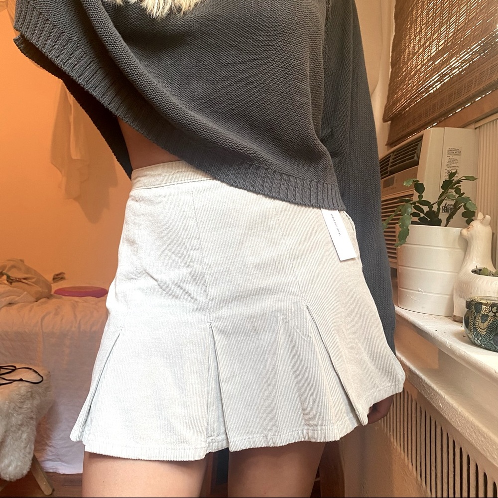 Corduroy Grey Skirt
